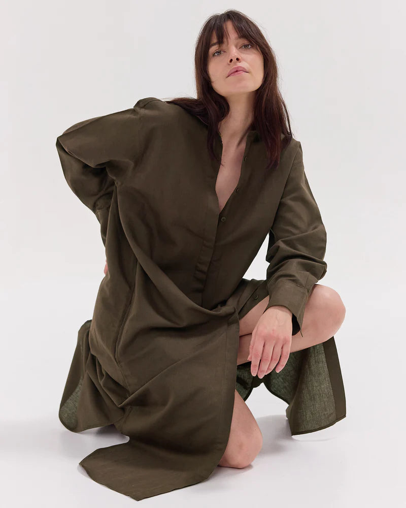 The Shirt Dress | Olive