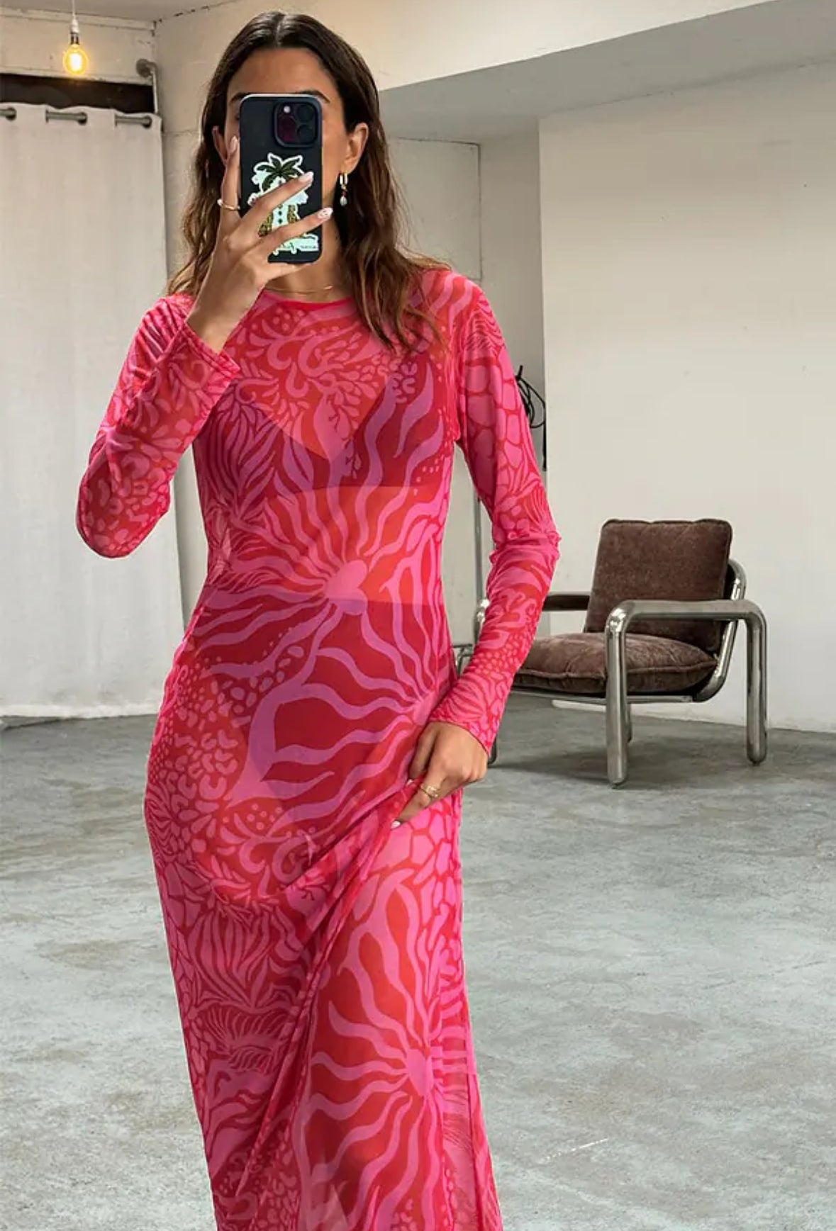 Valentine Animal Mesh Dress