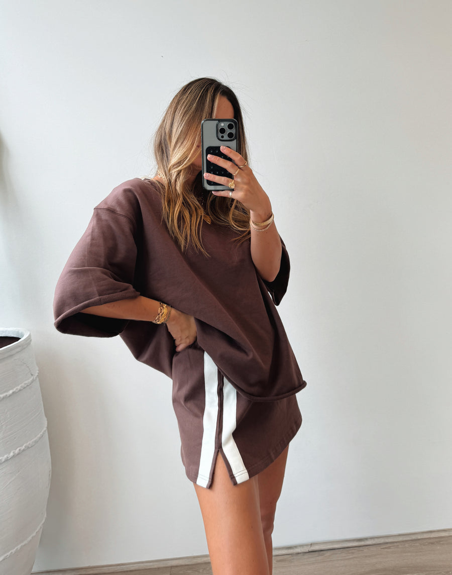 Maya Mini Skirt Chocolate