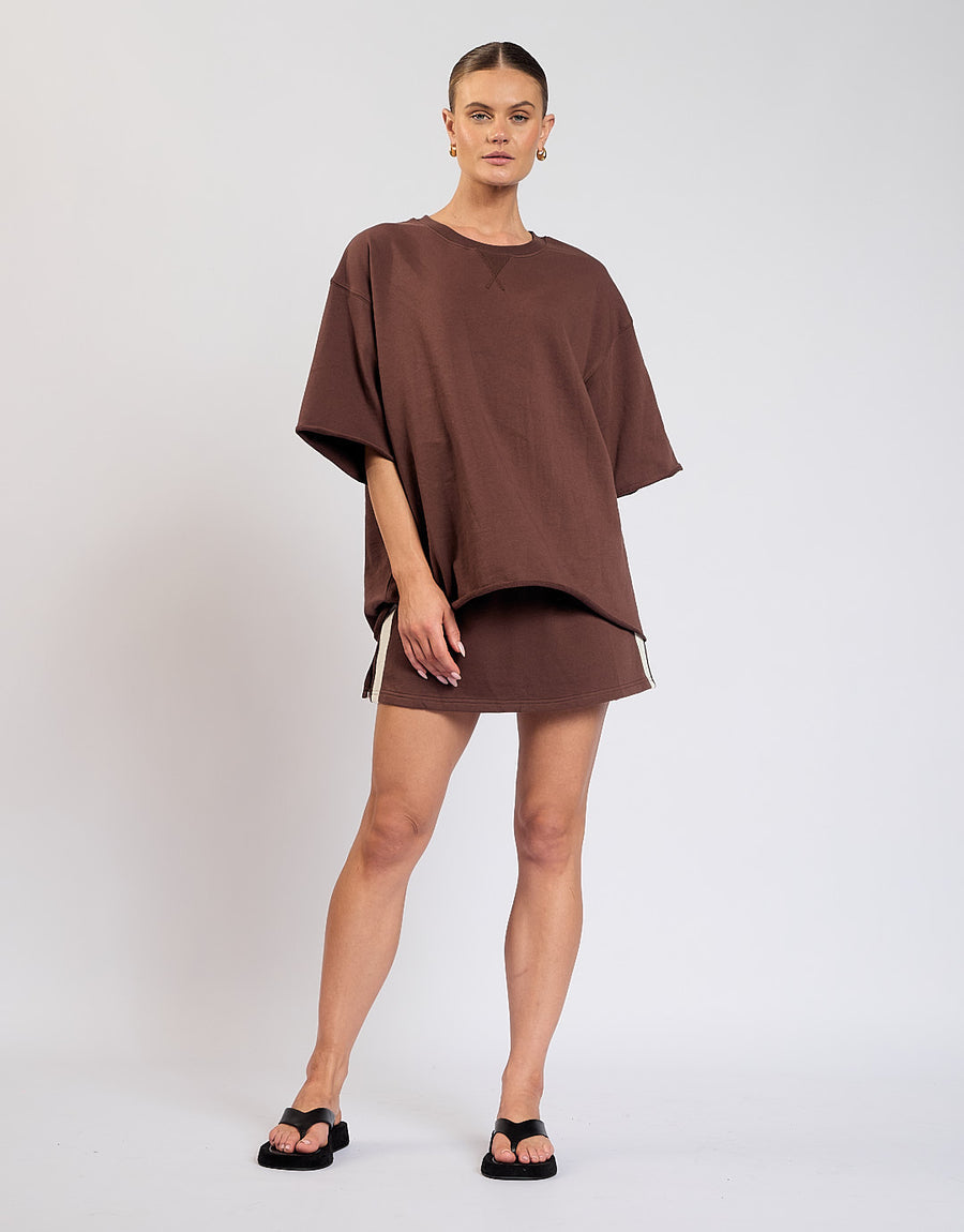 Maya Mini Skirt Chocolate