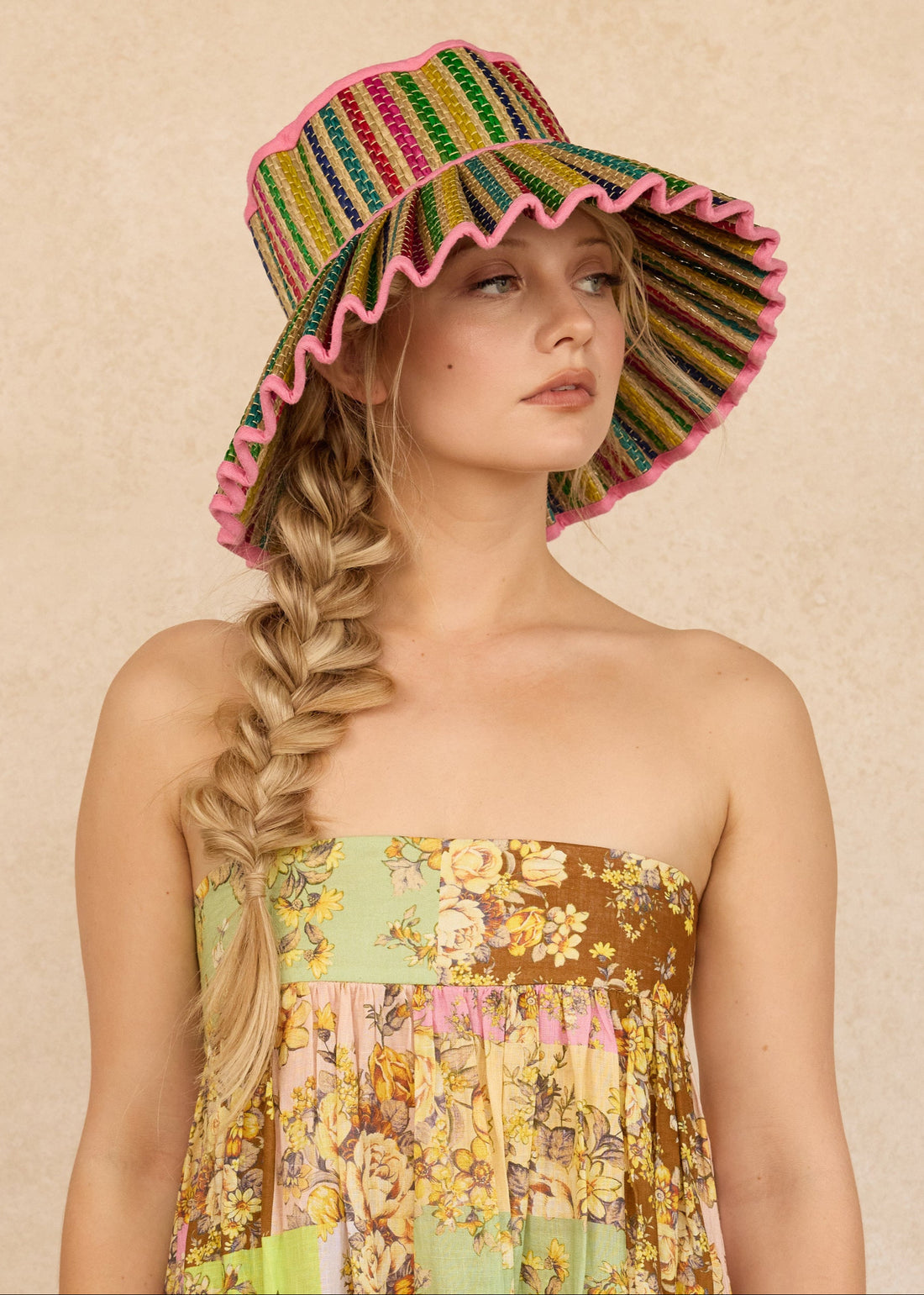 Tropical | Candy Pink | Luxe Capri Hat