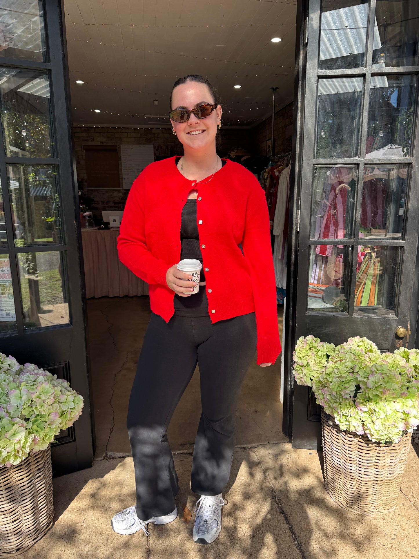 Luna Cardigan - Red