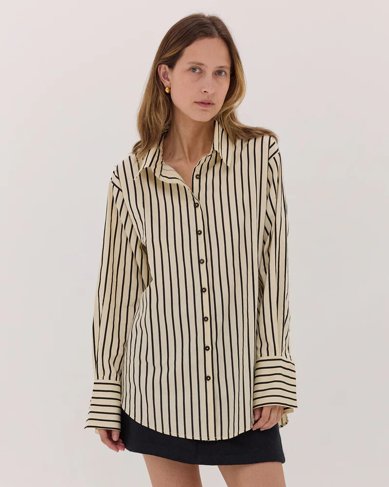 The Classic Shirt | Black & Cream