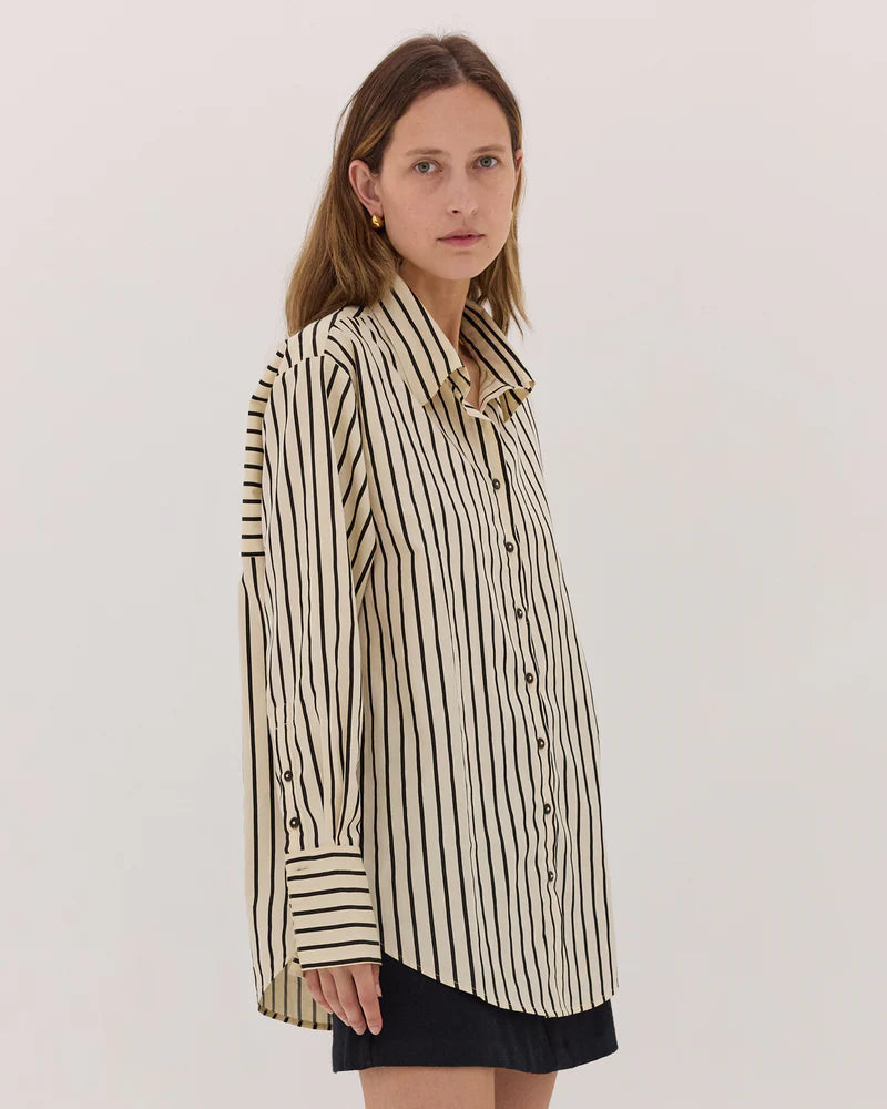 The Classic Shirt | Black & Cream