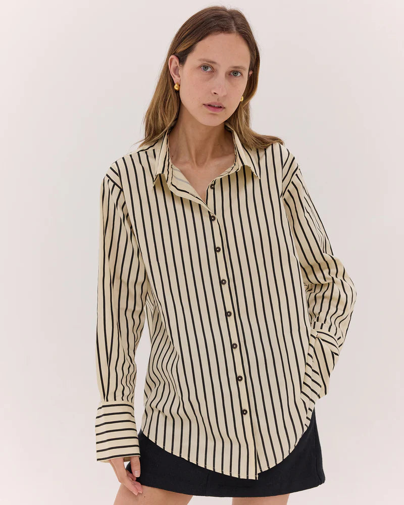 The Classic Shirt | Black & Cream