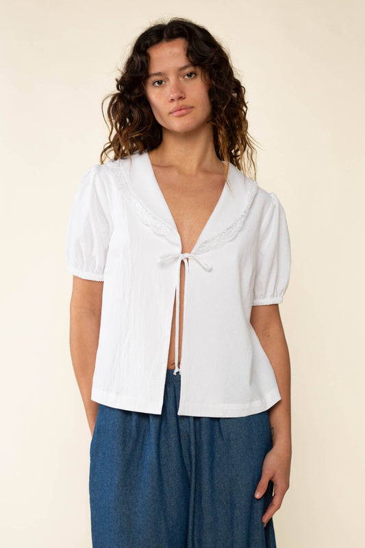 Emery Front Tie Top