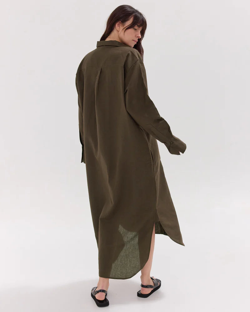 The Shirt Dress | Olive