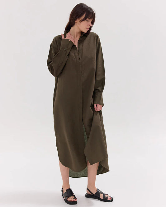 The Shirt Dress | Olive