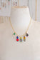 Colorful and Bright Beaded Charm Necklace