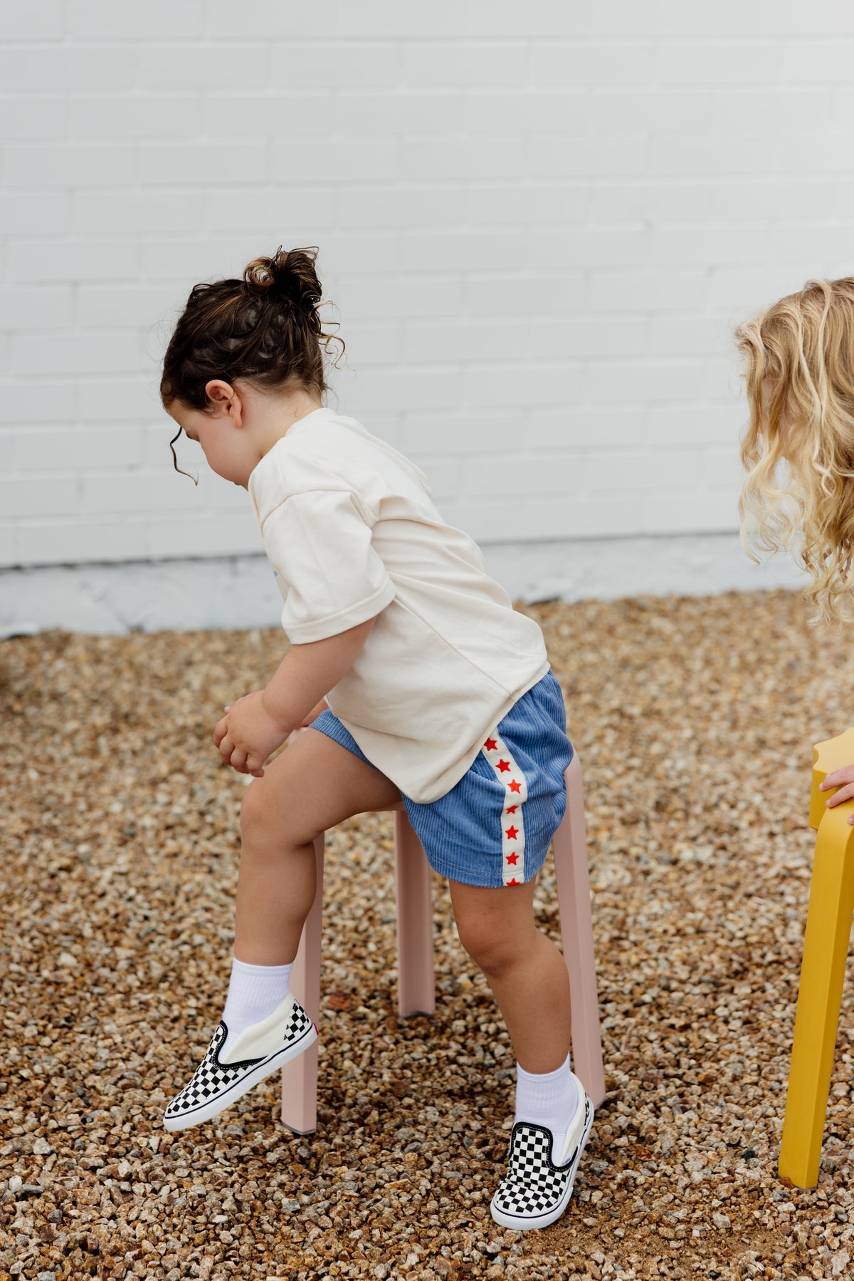 Playtime cord shorts blue