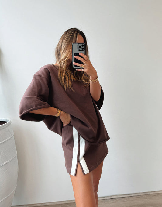 Maya Mini Skirt Chocolate