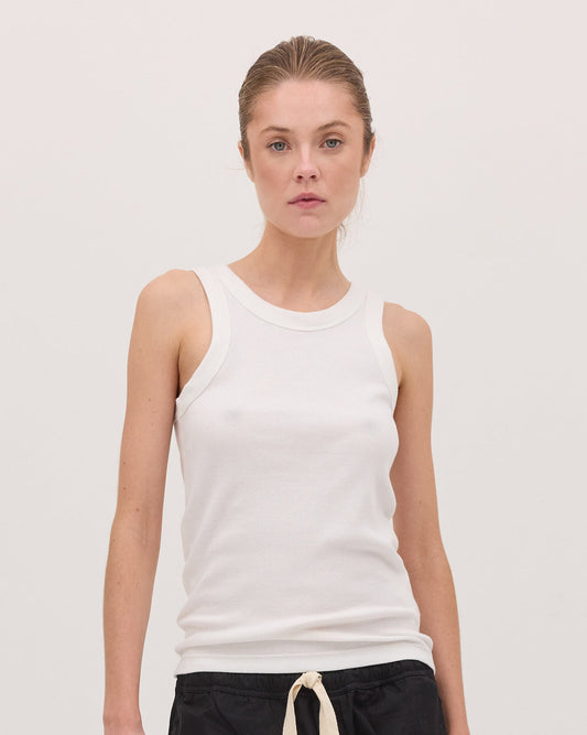 THE RIBBED TANK | WHITE