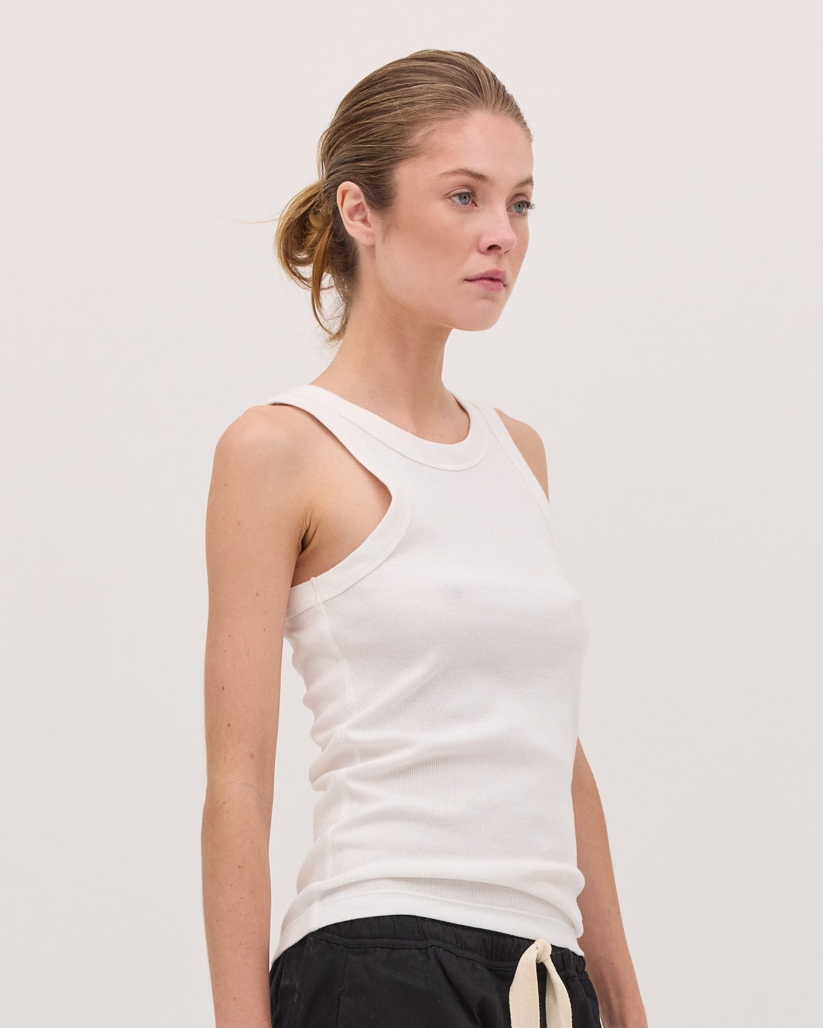 THE RIBBED TANK | WHITE
