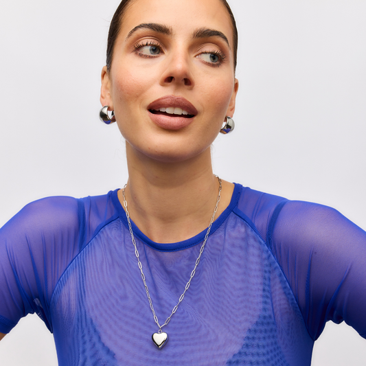 Ella puffy heart necklace Gimme