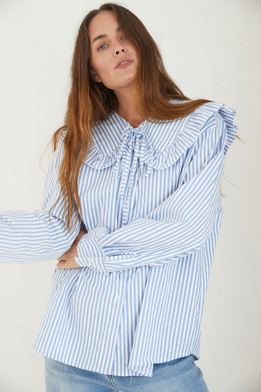 mamapapa oscar blouse stripes