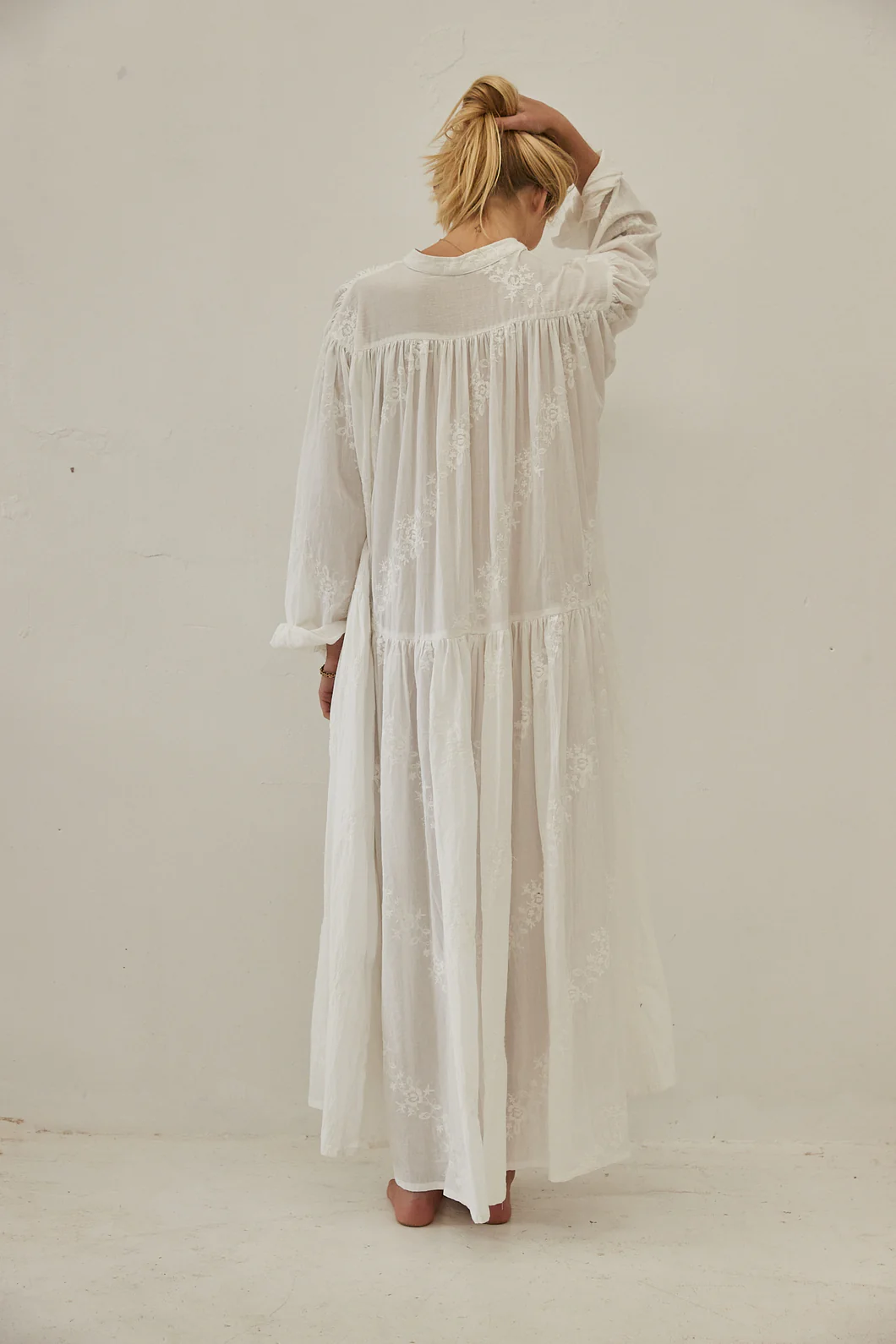 mamapapa - aimee long dress broderie