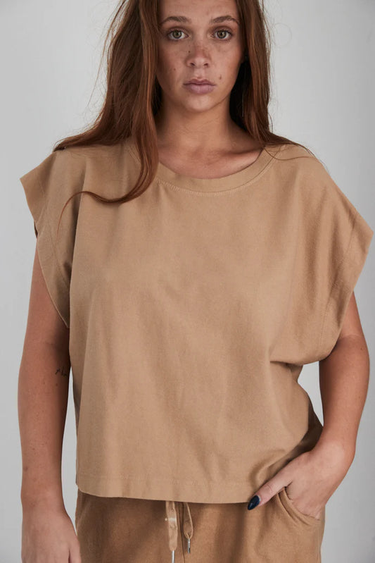 Mamapapa enzo tee shirt - Camel