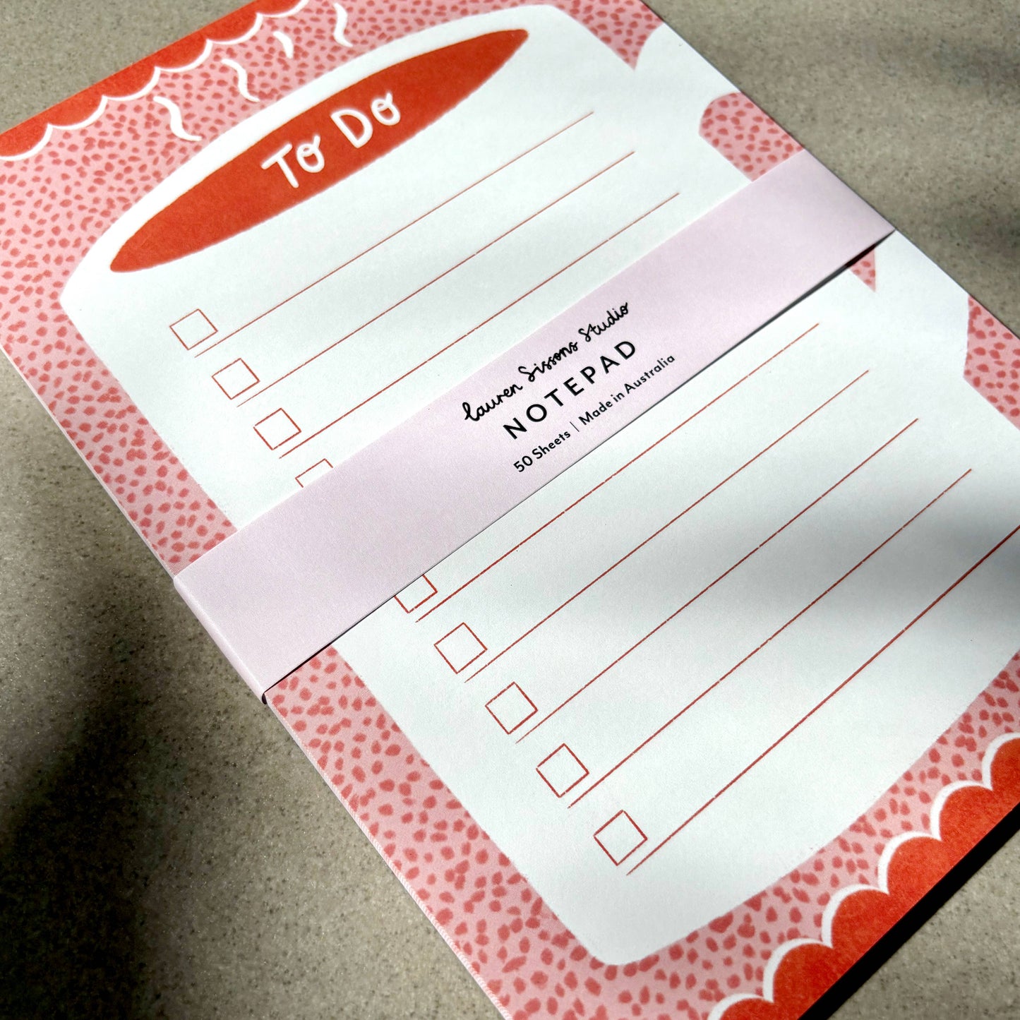 Coffee To Do List A5 Notepad - Illustrated Agenda Planner