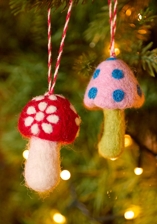 Felt Mushroom Decoration