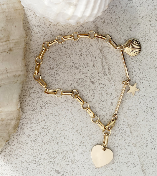 Carrie Heart Bracelet